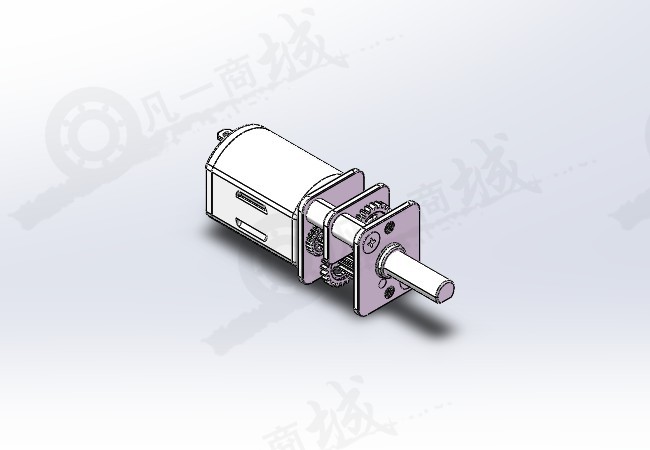 n20减速电机3d模型图纸 模型截图[1]