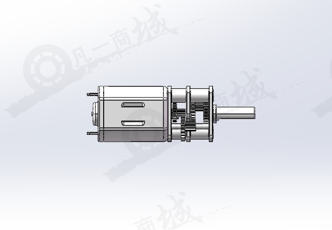 n20减速电机3d模型图纸 模型截图[2]