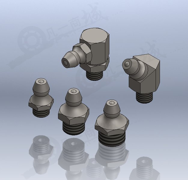 各种规格的油嘴3d模型图纸 模型截图[1]