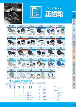 日本khk小原正齿轮产品选型目录下载