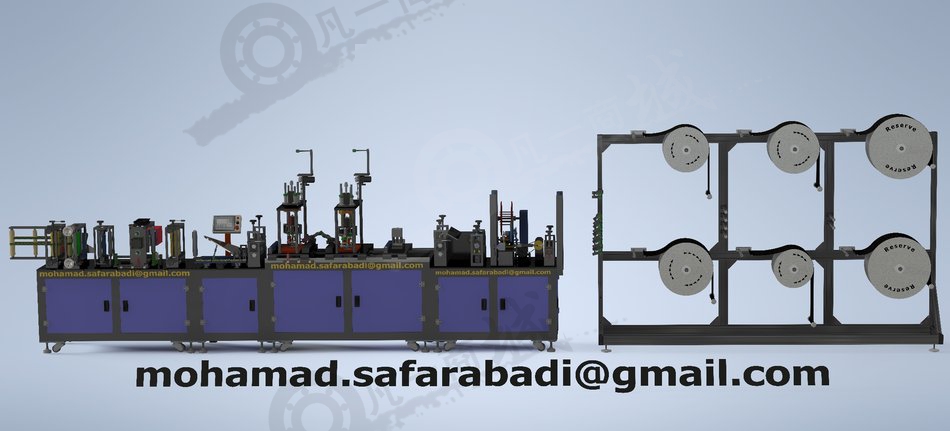 全自动n95口罩生产机3d模型图纸 模型截图[2]