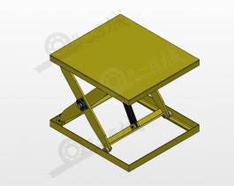 剪刀式升降平台模型图