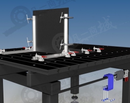 带夹具焊接工作台3d图