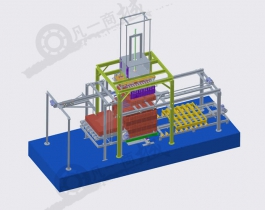 砖头码垛机三维模型图