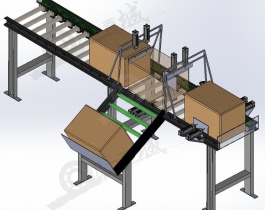 纸箱输送码垛机模型图