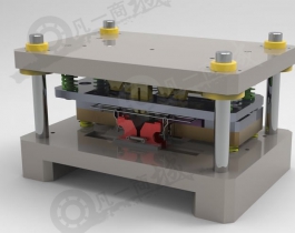 取出成品冲压模具3d图