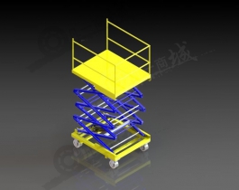 液压升降机3d模型