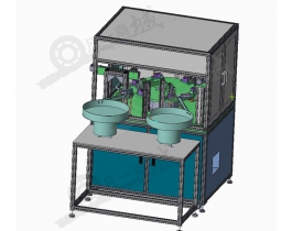 振动盘送料焊接机台三维模型