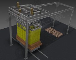 砖块卸载搬运设备三维图