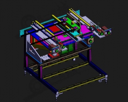 压力机用自动喂料系统3d图