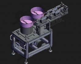 电子元件振动盘喂料机3d图