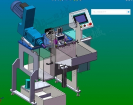 自动铣弧机三维模型