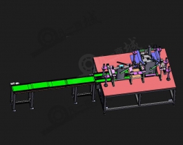 自动输送包装机3d图