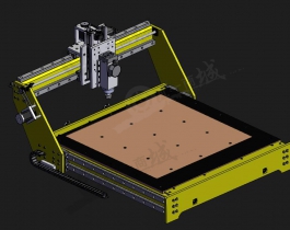 cnc数控雕刻机模型图