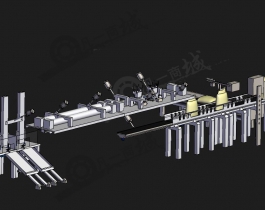 盐包装自动化生产线3d图