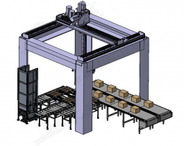 全自动码垛机器人3d模型