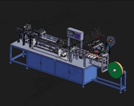 纸筒生产设备3d模型