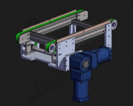 同步带输送机构三维模型