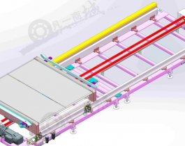 托盘移动机构3d模型图